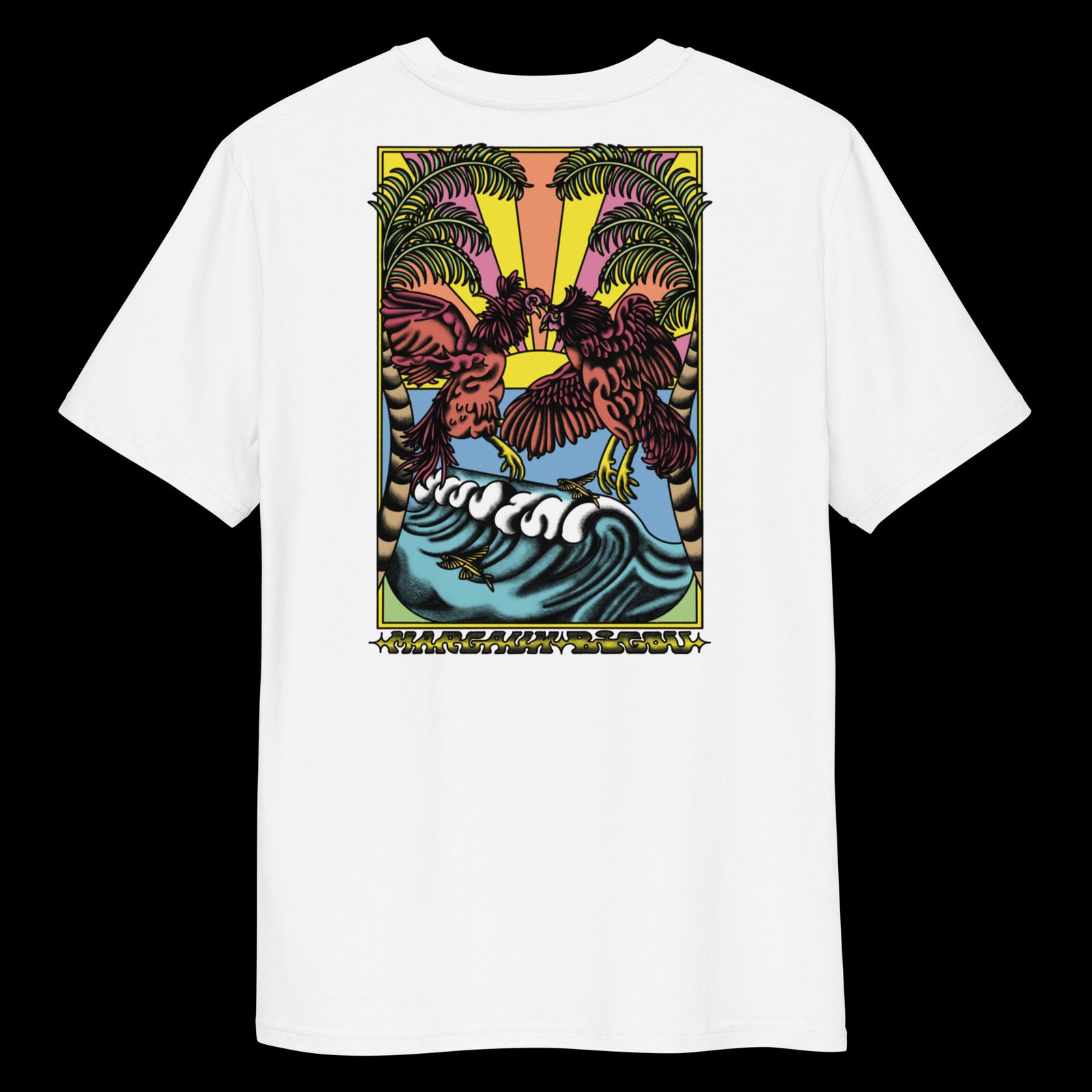 Sunny Rooster Fight T-shirt | MARGAUX BIGOU SHOP